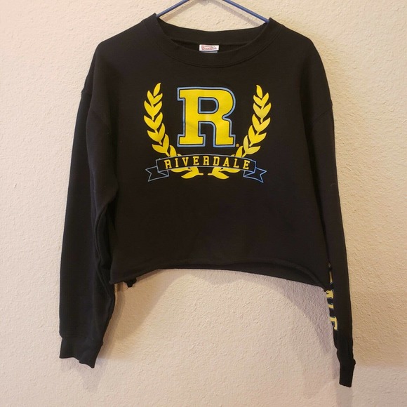 Betty and Veronica ‘Riverdale’ Size XS Long Sleeve Crop Top Sweatshirt Oversized - Picture 2 of 6
